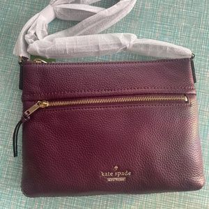 NWT Kate Spade Jackson Street Gabriele Crossbody in Plum